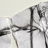 ohne titel, 2020. plastische collage mit zeichnung, mischtechnik auf papier, 42x29,7 cm, copyright axel hoeptner und vg bildkunst